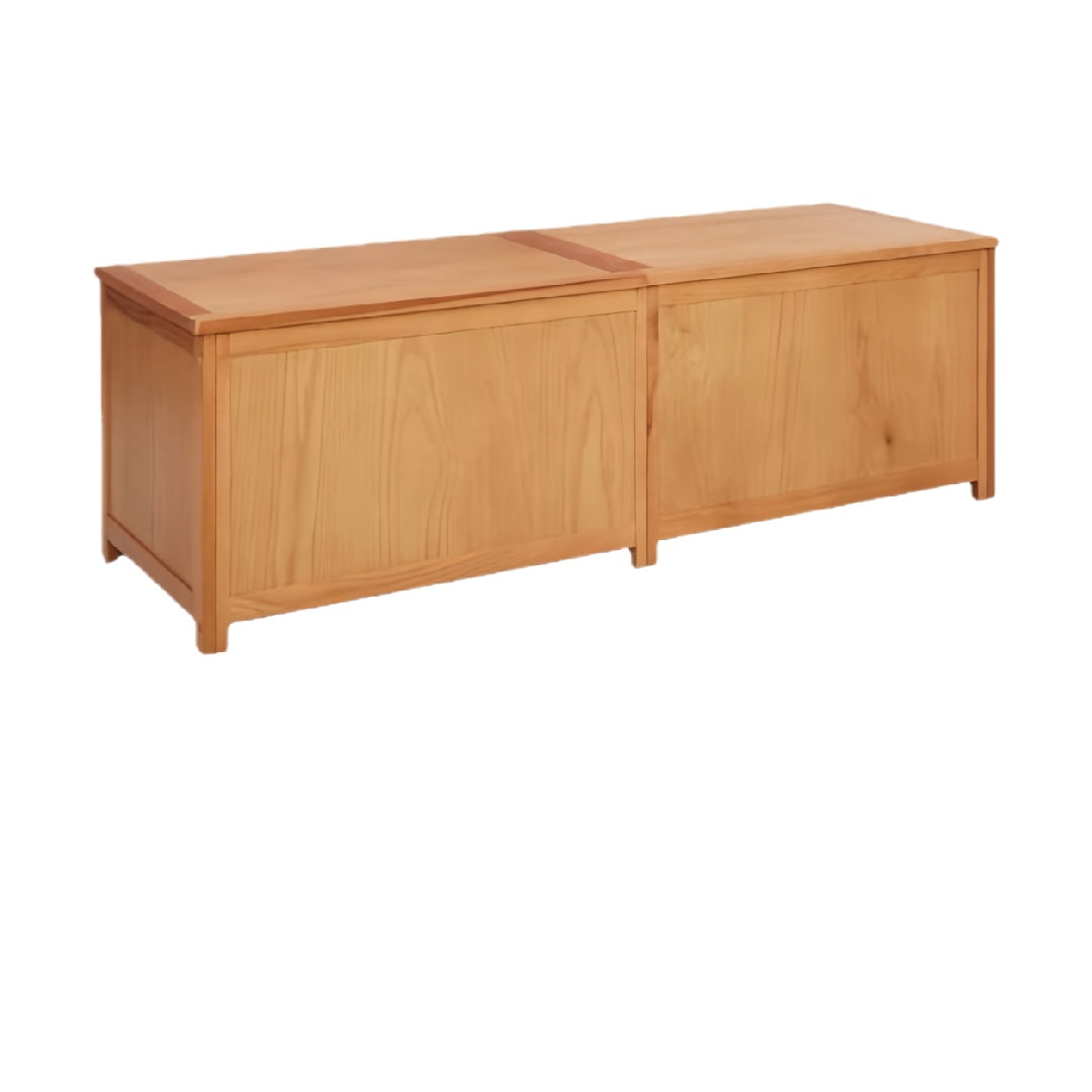 Wooden Storage Box with Hinged Lid